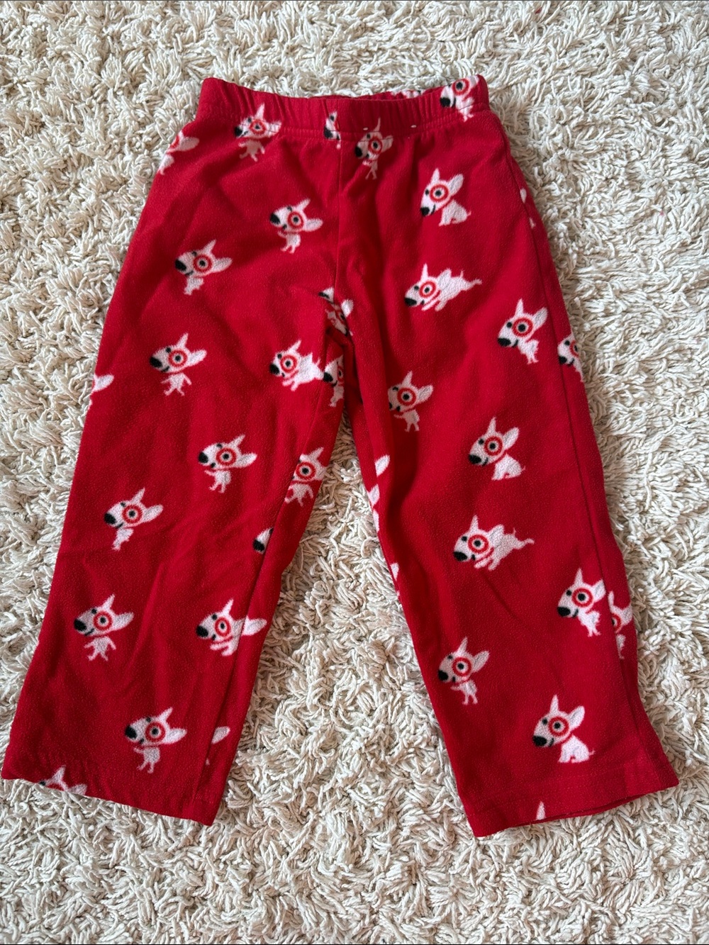 Wondershop Red Fleece Kids Pajama Pants bullseye